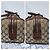 Borsa a mano Gucci GG in tela marrone/beige - vista 5