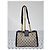 Padlock GUCCI GG Supreme Monogram Piccola Tote con Lucchetto Nera Marrone Beige - vista 3