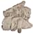 Autre Marque Sciarpa di seta beige con frange