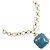 Blaue Stein Halskette von Marc by Marc Jacobs Golden