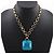 Blaue Stein Halskette von Marc by Marc Jacobs Golden - Ansicht 2