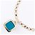 Blaue Stein Halskette von Marc by Marc Jacobs Golden - Ansicht 3