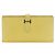 Hermès Cartera Larga Bearn Soufflet Epsom Hermes Amarillo