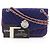 Timeless Borsa a Spalla a Doppia Catena in Cotone Chanel Blu - vista 17