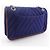 Timeless Borsa a Spalla a Doppia Catena in Cotone Chanel Blu - vista 3