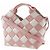 Borsa 2 in 2 in pelle intrecciata Loewe Rosa Bianco - vista 2