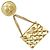 Timeless Spilla Coco Mark Matelassé di Chanel D'oro