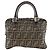 Fendi Zucca Nylon Canvas Handtasche Braun