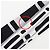 Foulard in seta Bandeau Louis Vuitton Nero Bianco - vista 3