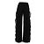 Blumarine Joggers negros con volantes de algodón