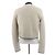 Giacca in pelle Louis Vuitton crema con colletto nero Beige - vista 2
