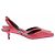 Autre Marque Rote Leder-Slingbacks - Ansicht 2