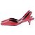 Autre Marque Rote Leder-Slingbacks - Ansicht 3