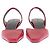 Autre Marque Rote Leder-Slingbacks - Ansicht 4