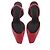 Autre Marque Rote Leder-Slingbacks - Ansicht 6