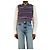 Acne Grau und lila Korina Fair Isle Strickweste - Größe XS