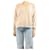 Brunello Cucinelli Neutrales V-Ausschnitt Kabelstrickpullover - Größe XL  - Ansicht 1