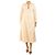 Studio Nicholson Creme Midi-Kleid mit langen Ärmeln - Größe UK 12 Roh