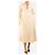 Studio Nicholson Creme Midi-Kleid mit langen Ärmeln - Größe UK 12 Roh - Ansicht 3