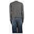 Autre Marque Grauer V-Ausschnitt-Pullover - Größe XS  - Ansicht 2