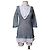 Autre Marque Top de lino Brebis Noir Gris Blanco