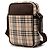 Borsa a tracolla in tela check beige Burberry - vista 2