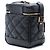 Borsa Vanity trapuntata Grain de Poudre nera Saint Laurent 80s Nero - vista 2