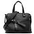 LOEWE Black Small Leather Gate Top Handle Bag