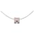 Hermès Silver Palladium Plated Enamel Cage dH Cube Necklace Silvery  - view 2