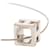 Hermès Silver Palladium Plated Enamel Cage dH Cube Necklace Silvery  - view 3