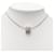 Hermès Silver Palladium Plated Enamel Cage dH Cube Necklace Silvery  - view 5