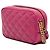 Versace La Medusa Kamera Tasche aus rosa gestepptem Lammleder Pink - Ansicht 2