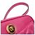 Versace La Medusa Kamera Tasche aus rosa gestepptem Lammleder Pink - Ansicht 8