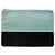Céline Celine Blaue Bicolor Lammleder Solo Clutch Hellblau