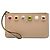 Clutch de cuero beige con tachuelas Fendi de muñeca delgada