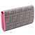 Fendi Zucca Bifold Langbörse Braun Schwarz Pink - Ansicht 2