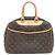 Borsa a mano Bowling Vanity Monogram Louis Vuitton Marrone