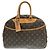 Borsa Vanity Bowling Monogram Louis Vuitton Marrone