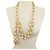 VINTAGE CHANEL KETTE PERLEN IN KÄFIG GÜRTEL HALSKETTE PERLEN T110 Golden - Ansicht 2