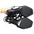 SANDALI UNCHAIN ANKLE LOUIS VUITTON 1A1J5U 37.5 PELLE NERA Nero - vista 11