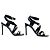 SANDALI UNCHAIN ANKLE LOUIS VUITTON 1A1J5U 37.5 PELLE NERA Nero - vista 3