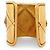BRACCIALE VINTAGE CHANEL MANCHETTE APERTA QUILT LOGO CC 18 CM ORO D'oro - vista 3