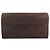 Triomphe Céline VINTAGE CELINE GRAND EMBOSSED TRIUMPH & C SUEDE WALLET Brown - view 2