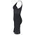 Abito midi in bandage con scollo a V Herve Leger in rayon nero - vista 2
