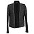 Blazer de Lana Negra con Acento de Tweed Sandro Negro