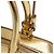 Bolsa de mão mini Antigona Leste-Oeste em couro dourado metálico da Givenchy - vista 8