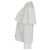 Blusa de manga larga en poliéster blanco con acentos de malla plisada Maje Crudo - vista 2