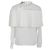 Blusa de manga larga en poliéster blanco con acentos de malla plisada Maje Crudo - vista 3