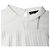 Blusa de manga larga en poliéster blanco con acentos de malla plisada Maje Crudo - vista 5