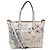 Tote carré Kerrington de Tory Burch en cuir blanc